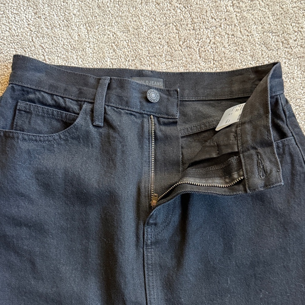 Uniqlo Black Denim Skirt - Picture 3 of 7